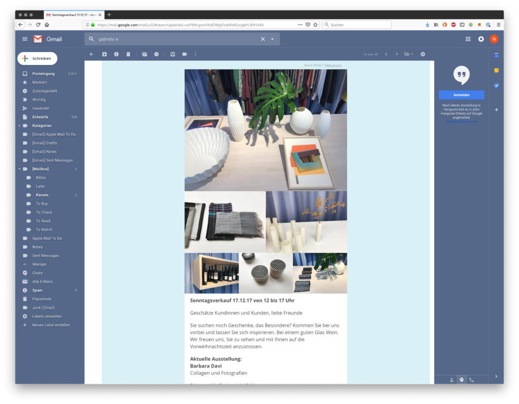 Gabriela W Newsletter
